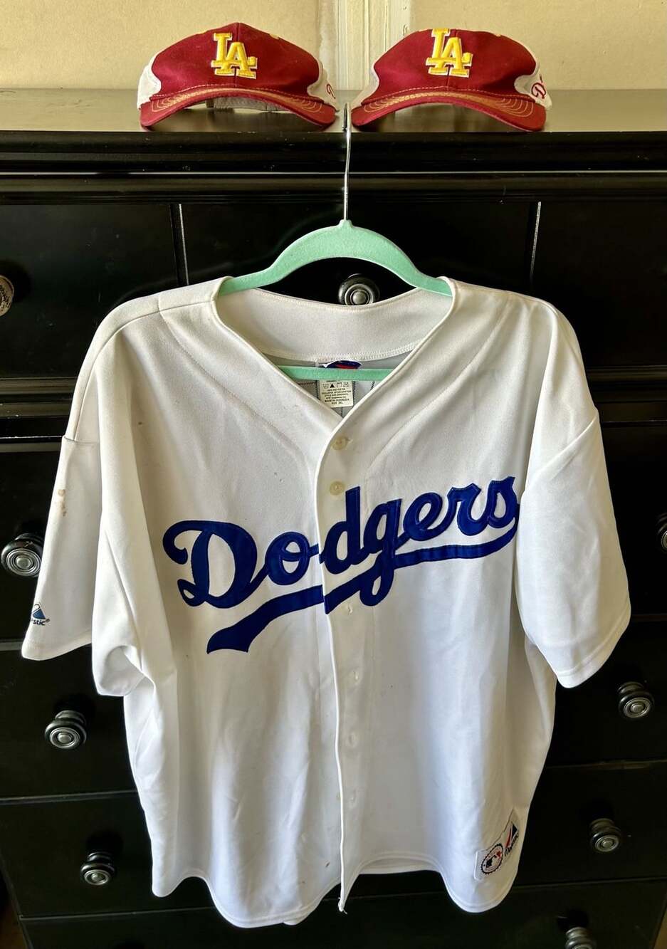 Majestic Los Angeles Dodgers Ramirez 99 Size 2XL White Jersey w hats
